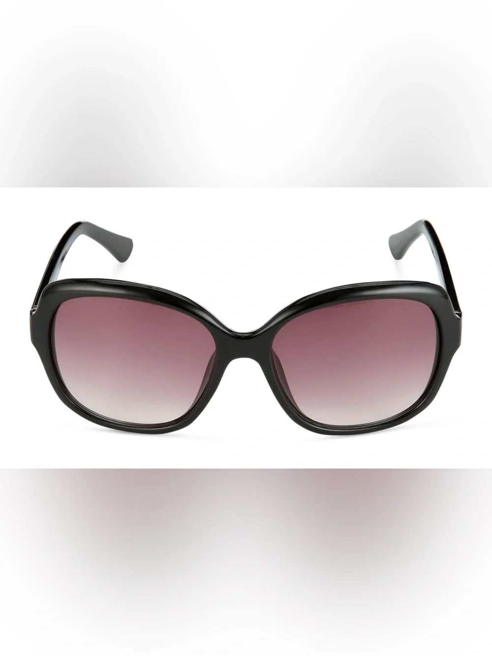 NWT Oscar De La Renta Women’s Black Square Full Rim Sunglasses Smoke Lenses